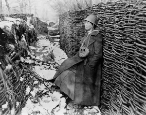 Photographer Prints: Photojournalist Helen Johns Kirtland in trench during World War I