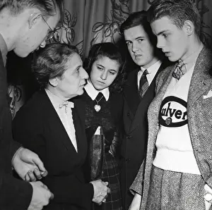 Teacher Prints: Physicist Lise Meitner meets the finalists in the Science Talent Search competition in 1946
