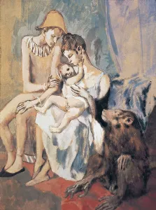 Picasso, Pablo (1881-1973). The Acrobat Family. 1905. Gouache, watercolour and wax on paper. Pink period. Drawing. SWEDEN. Goteborg. Gterborgs Konstmuseum (Museum of Fine Art)