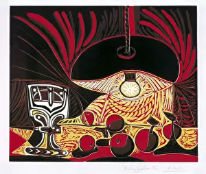 Aisa Rst Prints: Picasso, Pablo (1881-1973). Still Life Under a Lamp