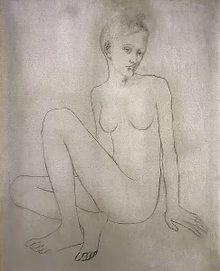 1904 Prints: Picasso, Pablo (1881-1973). Nude woman