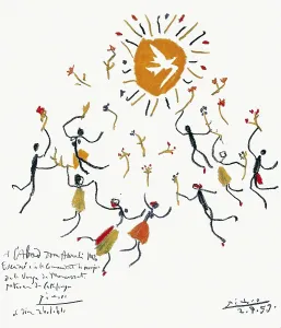 Trending: Picasso, Pablo (1881-1973). The peace Sardana (typical circle dance of Catalonia)
