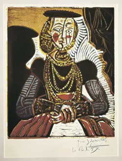 Cubist Prints: Picasso, Pablo (1881-1973). Portrait of a Lady after Cranach the Younger