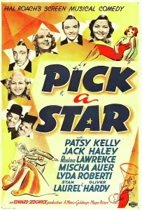 Hardy Prints: PICK A STAR, US poster art, counter-clockwise from top right: Patsy Kelly
