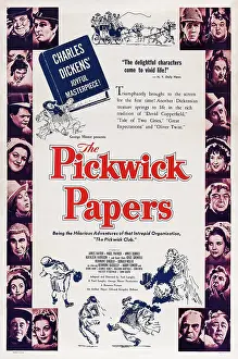 THE PICKWICK PAPERS, US poster art, 1952