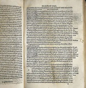 Philosophic Prints: PICO DELLA MIRANDOLA, Giovanni (1463-1494)