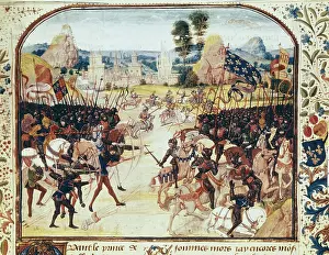 100 Years War Prints: Picture of the Chroniques by Jean Froissart