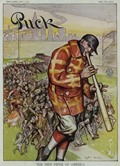 Greene Prints: THE PIED PIPER OF AMERICA, by Nelson Greene, 1914