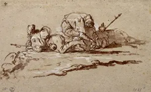 Bottom Prints: Pilgrims rest (Pellegrini in riposo)