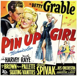 Harvey Prints: PIN UP GIRL, US poster, from left: John Harvey