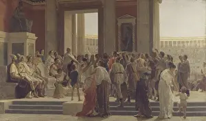 Winner Prints: Pindar enhances a winner in the Olympic Games (Pindaro esalta un vincitore nei giochi olimpici)