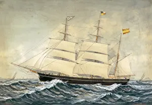 Seaside Prints: PINEDA, Jose (1837 - 1907). Corvette F