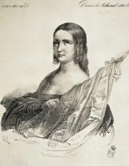 Liberals Prints: PINEDA, Mariana (1804-1831). Litography