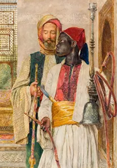 Orange Prints: The Pipe Bearer, 1856, by John Frederick Lewis