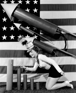 Holiday Prints: Piper Laurie, wishing her fans a happy Fourth of July, 1954