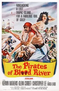Kidnapped Prints: THE PIRATES OF BLOOD RIVER, US poster art, 1962