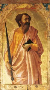 Oil On Panel Prints: Pisa Polyptych, by Tommaso di Ser Giovanni Cassai known as Masaccio