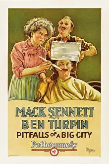 Sick Prints: PITFALLS OF A BIG CITY, Dot Farley, James Finlayson, Ben Turpin, 1923