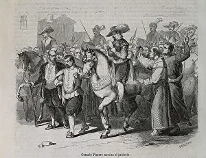 Peru Prints: PIZARRO, Gonzalo (1511-1548). Gonzalo Pizarro going to the scaffold
