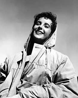 On Location Prints: A PLACE IN THE SUN, Elizabeth Taylor, on location in Lake Tahoe, 1951