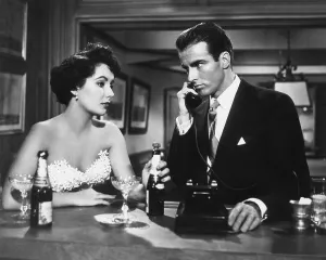 Talking On Phone Prints: A PLACE IN THE SUN, from left, Elizabeth Taylor, Montgomery Clift, 1951