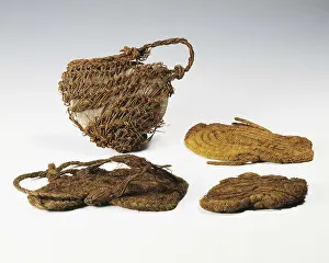 Prehistoric Prints: Plaiting esparto objects: sandals