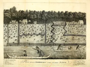 Frontier Prints: Plan of an American New Cleared Farm