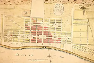 Images Dated 22nd February 2011: A plan of the city of Savannah