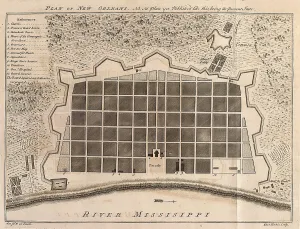 Louisiana Prints: Plan of New Orleans, 1770