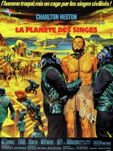 Barechested Prints: PLANET OF THE APES, French poster art