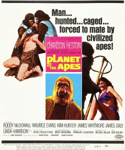 Jbp10ma14 Prints: PLANET OF THE APES, top left center: Charlton Heston