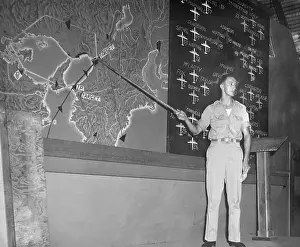 Leadership Prints: Planning a bombing raid on Japan from Saipan in the Marianas Islands