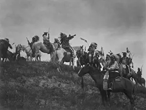 Warrior Prints: PLANNING A RAID, 1907, photograph by Edward Curtis