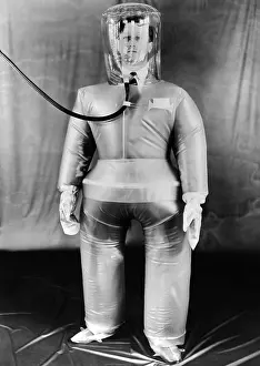 Protective Clothing Prints: Plastic protective outfit filled with compressed air