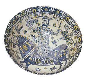 To Hunt Prints: Plate decorated with a warrior, 10th c