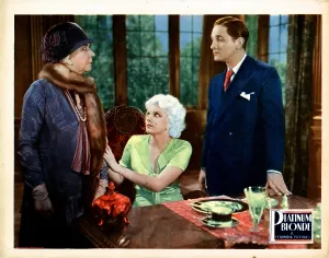 Hale Prints: PLATINUM BLONDE, from left, Louise Closser Hale, Jean Harlow, Robert Williams, 1931