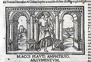 Plautus 254 184 Bc Prints: Plautus (254-184 BC). Illustration of the work 'Amphitryo'