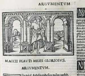 Fine Art Prints: Plautus (254-184 BC). Picture of the work 'Miles Gloriosus'