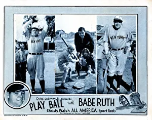 Sport Prints: PLAY BALL WITH BABE RUTH, Babe Ruth, 1920
