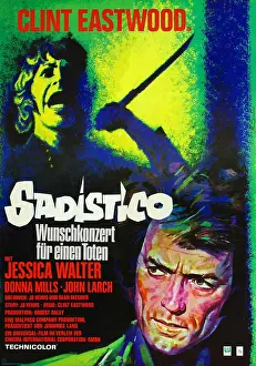 Posbyb Prints: PLAY MISTY FOR ME, (aka SADISTICO), Jessica Walter, CLint Eastwood, 1971