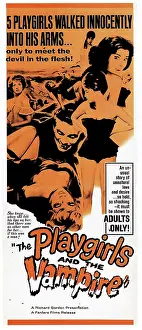 Territory Prints: THE PLAYGIRLS AND THE VAMPIRE, (aka L'ULTIMA PREDA DEL VAMPIRO), US poster art, 1960