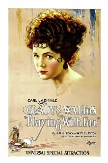 Curled Hair Prints: PLAYING WITH FIRE, Gladys Walton, 1921