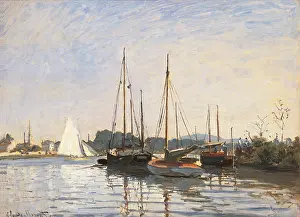 Reflection Prints: Pleasure boats at Argenteuil, by Claude Monet