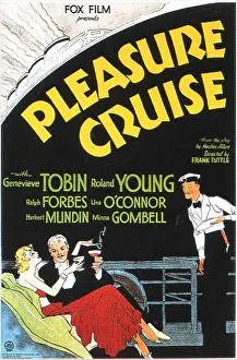 Drinking Prints: PLEASURE CRUISE, US poster, from left: Genevieve Tobin