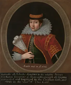 Legendary Prints: Pocahontas sat for a painted portrait while in England 1616-17