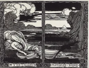 Poem Prints: POE, Edgar Allan (1809-1849). American writer