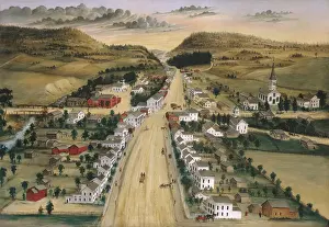 Specific Place Prints: Poestenkill, New York, in 1870 oil painting by Joseph H