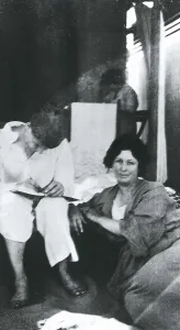 Duncan Prints: The poet Sergei Esenin and his wife the dancer Isadora Duncan (1922)