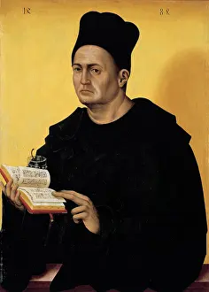 Holy Prints: Polack Jan, Portrait Benedictine Abbot