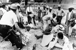 Arrest Prints: Police arrest civil rights demonstrators in Jackson